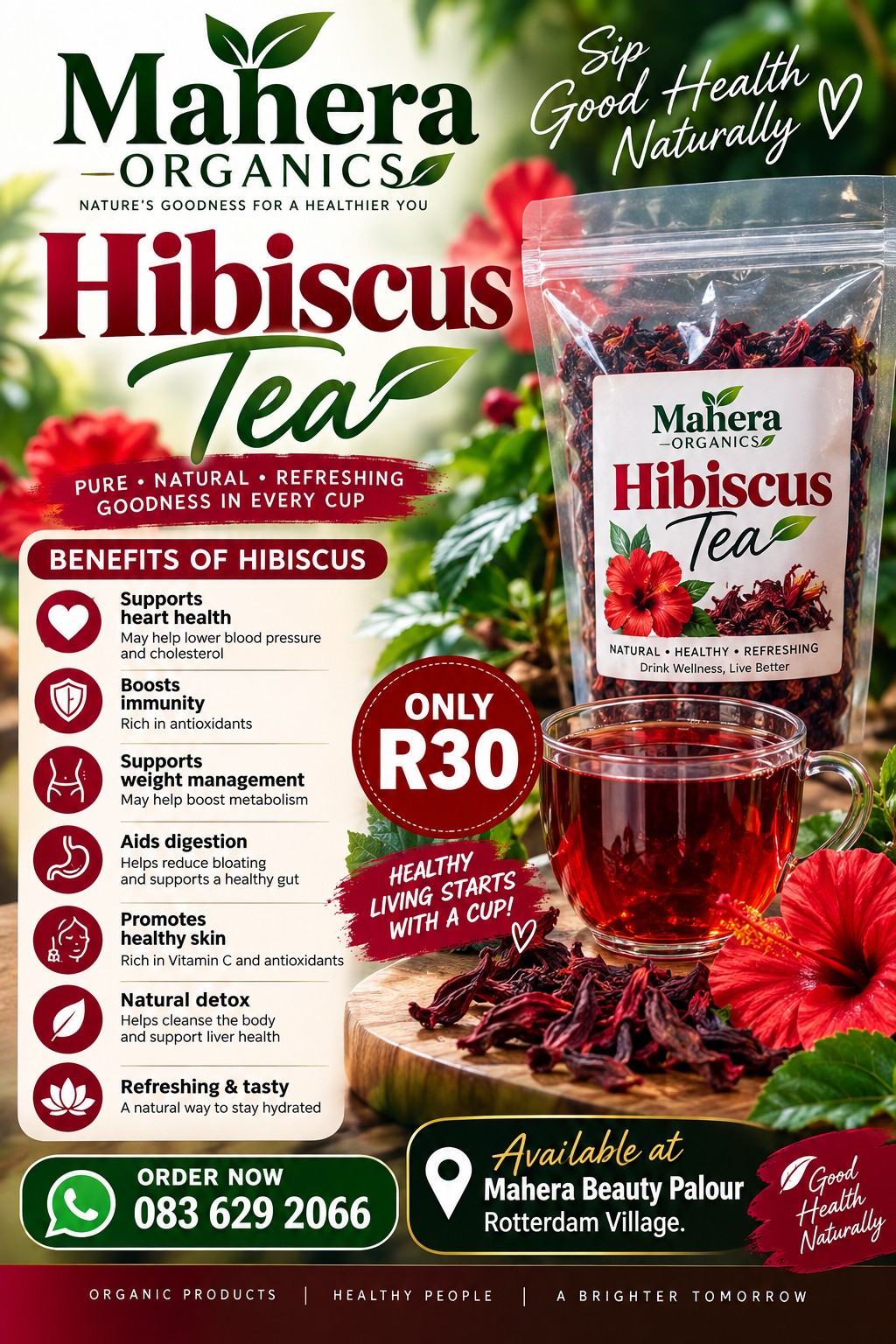 Mahera Organics Hibiscus Tea